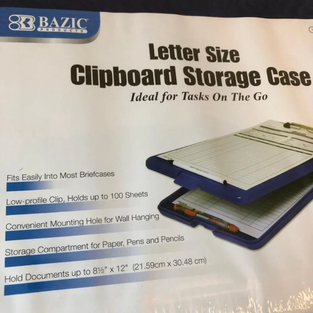 Letter Size Clipboard Storage Case